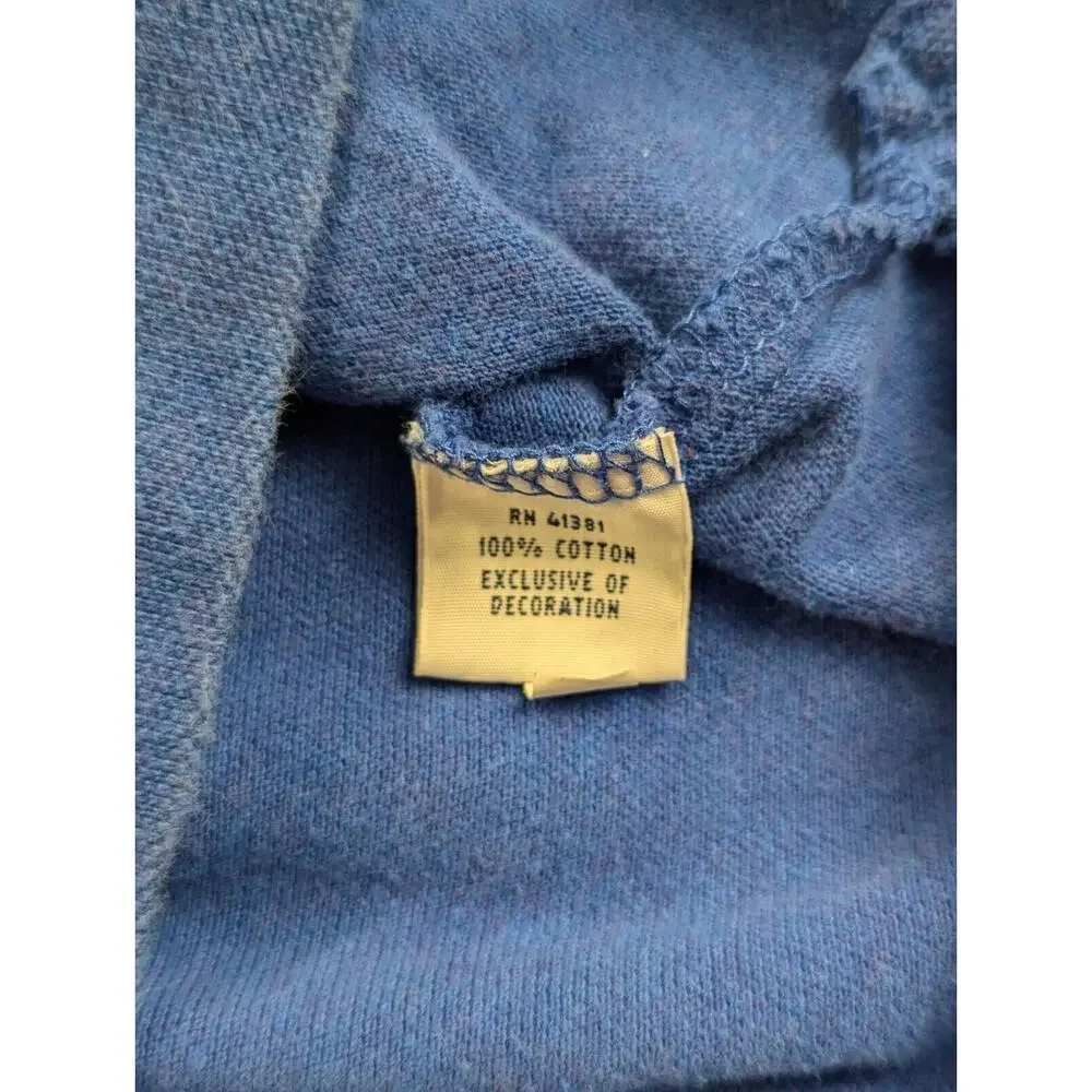 Ralph Lauren Polo Shirt Mens Large Blue Short Sleeve 100% Cotton Casual